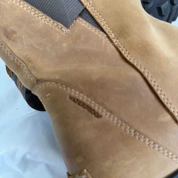 Sorel Emelie III Chelsea Boots Womens Tan Waterproof Leather NL2679 Size 6 - Picture 10 of 10
